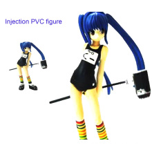 Schöne Mädchen PVC Injection Figur Spielzeug (ZB-019)